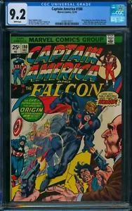 Capitán América #180 ❄️ CGC 9,2 páginas blancas ❄️ ¡1er Steve Rogers como nómada! 1974 - Imagen 1 de 2