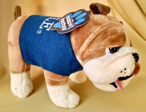 YALE BULLDOG PLUSH HANDSOME DAN NWT MASCOT FACTORY BLUE SWEATER #856853 OFF LIC Cover