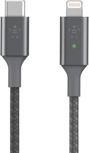 Belkin LED Charging Cable USB to Lightning 1.2m for iPhone iPad MFi Certified - Picture 1 of 4