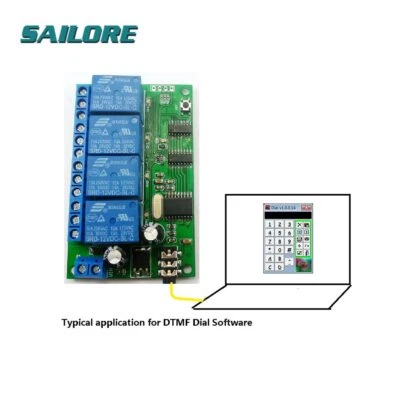 AD22B04 4 Channel 4 CH MT8870 DTMF Tone Signal Decoder Phone Voice Remote - Image 1 of 3