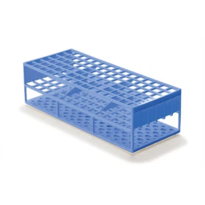 Laboratory Test Tube Racks for 13mm Test Tubes, Blue 2 pk - Picture 1 of 1