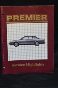 AMC Eagle Premier Service Highlights Manual 1988 Technical Training Renault  - Bild 1 von 5