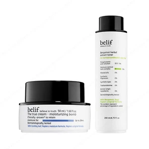 Belif Bergamot Herbal Extract Toner 200ml / Moisturizing Bomb 50ml/1.6 fl.oz - Picture 1 of 7