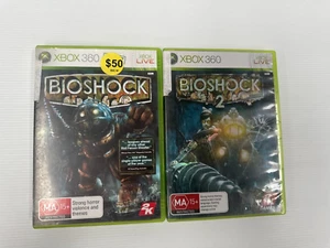 Bioshock 1 + Bioshock 2 Microsoft Xbox 360, Ma15+ rated - Picture 1 of 8