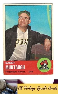 1963 Topps #559 Danny Murtaugh - Picture 1 of 2
