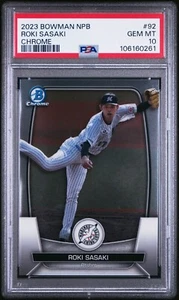 2023 Bowman NPB Roki Sasaki Chrome PSA 10 - Picture 1 of 1