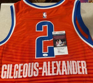 Oklahoma City Thunder SHAI GILGEOUS ALEXANDER Signed Nike Swingman Jersey JSA - Picture 1 of 8