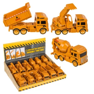 12 x Spielzeug Baufahrzeuge ca.12x5cm Spielzeugautos Bagger Kran Baustelle - Bild 1 von 9