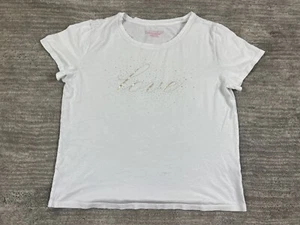 Victoria's Secret Shirt Womens Small White Love Short Sleeve Lightweight - Picture 1 of 12