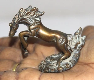 1920's Old Wax Casted Engraved Decorative Brass Horse/Unicorn Figure 9484_104 - Picture 1 of 6