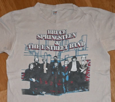 *1980 BRUCE SPRINGSTEEN * винтажный редкая оригинальная концертный тур футболка (S/M) 70-х 80-х - Изображение 1 из 4
