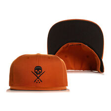 Sullen Men's Badge Burnt Orange Fitted Hat Clothing Apparel Tattoo Skull True...