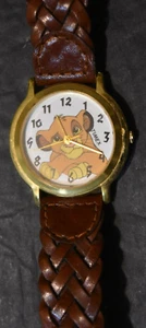 VINTAGE, OFFIZIELLE DISNEY TIMEX, "König der Löwen", Uhr und braunes Band, gebraucht - Bild 1 von 6