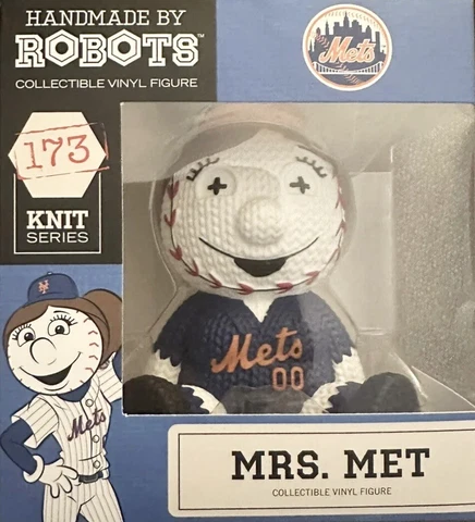 NY METS MRS MET PLUSH DOLL FIGURE SGA 2023 HANDMADE BY ROBOTS KNIT SERIES !! Cover