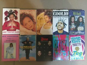 VTG Hip Hop/Dance Cassette Singles Lot 10 - Sir Mixalot, Ya Kid K, M.C. Luscious - Picture 1 of 6