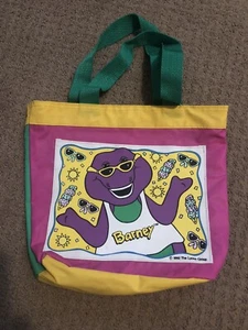1992 Barney The Dinosaur Tote Bag The Lyons Group Vintage, Retro, Rare - Bild 1 von 5