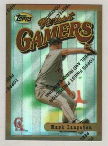 1996 Topps Finest Bronze Refractor #114 Mark Langston California Angels BV$5 - Picture 1 of 1