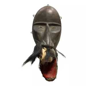 Antike afrikanische Maske aus Guinea Elfenbeinküste Dan Stamm - Bild 1 von 9