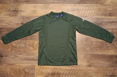 Top Mizuno Active verde oscuro LS forrado en vellón XL 14-16 juvenil usado en excelente estado Foto 1 de 4