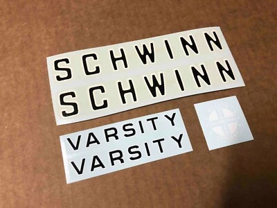 Schwinn Approved Varsity Lightweight  Bicycle Decal Set 1976 + or - - Image 1 of 2