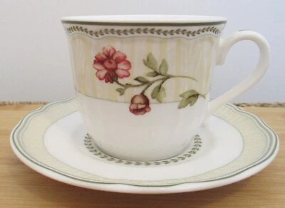 Noritake Epoch Porcelain Duo "Fleur De Provence" E135. Dishwasher Safe. VG - image 1 of 4