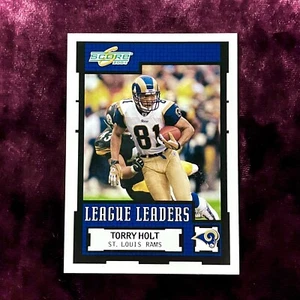 Maglia Torry Holt 2004 Score League Leaders #356 come nuova Rams Future NFL HOF Legend - Foto 1 di 2