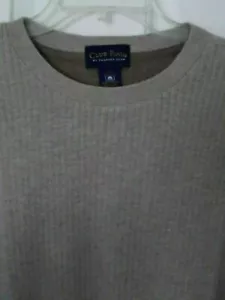Club Room Mens L/S Tan Beige Cotton Crewneck Sweater - Size XL - Picture 1 of 2