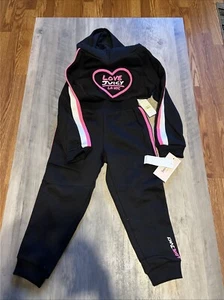 NWT Juicy Couture Toddler 2 Piece Set Hoodie Jogger Suit (Size 4T) Love Juicy - Picture 1 of 4