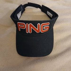 Ping Golf Strapback Visor Hat Adjustable Embroidered Logo Sun Golf Cap - Picture 1 of 6