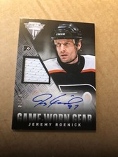 2013-14 Panini Titanium Game Worn Gear Autographs #GAJR Jeremy Roenick 7/25