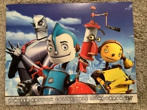 EXTREMELY RARE ROBOTS Limited Edition Collectible Lithograph - 1 of 3200 Disney - Picture 1 of 5