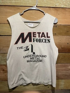 Camiseta de colección revista fuerzas metálicas puntada única - Imagen 1 de 3