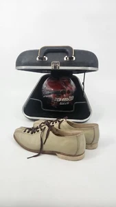 Brunswick Glow Renegade Bowling Ball And Size 7 1/2 Shoes With Case - Picture 1 of 16