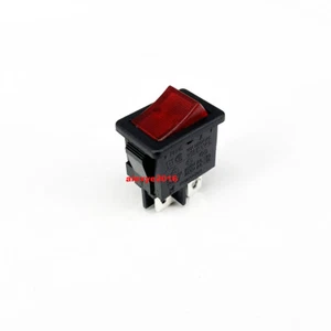 Interruptor RONG FENG RF-1003 A TV-5 4 pines ENCENDIDO-APAGADO 2 posiciones botón de lámpara roja - Imagen 1 de 6