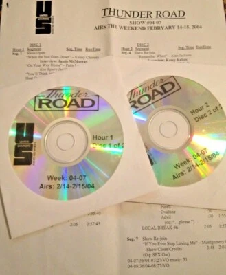 RADIO SHOW: 2/14/04 THUNDER ROAD w/INTERVIEWS:KENNY CHESNEY, JOHN M MONTGOMERY Foto 1 de 2