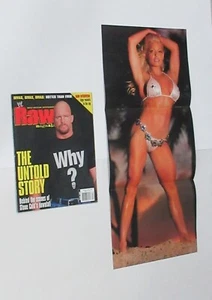 WWF RAW Magazine 08/2002 Trish Stratus Stacy Keobler WWE Divas Poster & Picture - Picture 1 of 14