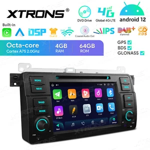 Octa Core 64GB Android 14 Car DVD Stereo GPS Radio DSP For BMW E46 M3 325i 325ci - Picture 1 of 12