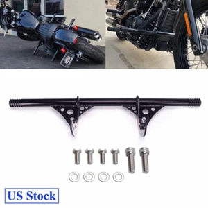 Black Highway Engine Guard Crash Bar For Harley Softail Street Bob FXBB '18-up - Picture 1 of 9