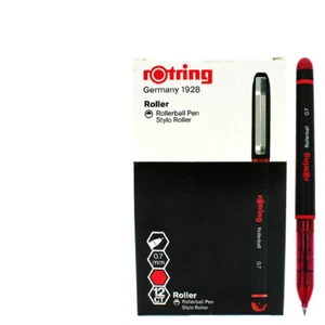 12 x rOtring Germany Rollerball Pen Tintenroller | Mine 0.7mm | Schrift rot - Bild 1 von 1