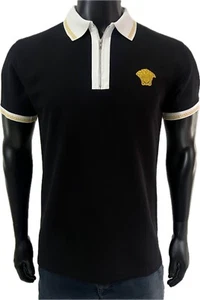 Vèrsace Men Black Polo Shirt - Picture 1 of 4