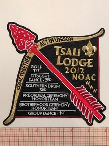 Tsali Lodge OA 134 , 2012 NOAC Jacket Patch J-7 Awards Patch,Daniel Boone Co 414 - Picture 1 of 3