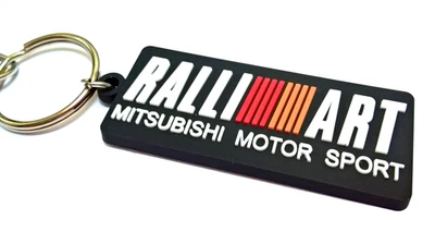 MARKENLOS Ralliart Schlüsselanhänger wie Sticker für Mitsubishi Lancer Evo Leicht Gummi