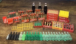 Vintage Coca Cola Miniatur Flasche Lot Mini Coke Buddy L Siku 6 Stück Kiste Metall - Bild 1 von 15
