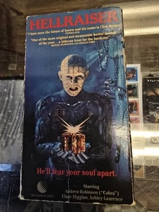 Vtg 80s Hellraiser VHS Tape 1988 Horror Movie - Picture 1 of 12