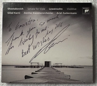 Shostakovich, Dmitri (1906-1975), Viola and Chamber Orchestra , CD, Autographed - Image 1 of 4