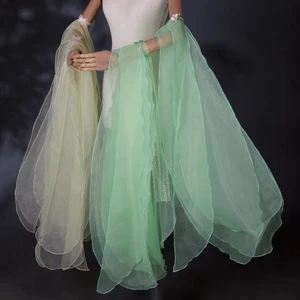 Guanti da opera in pizzo a rete da donna accessori manica svasata costume hanfu sexy - Foto 1 di 26