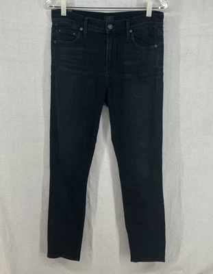 Pantalones de mezclilla para mujer Citizens of Humanity 26 negros Rocket tiro alto ajustados Foto 1 de 4