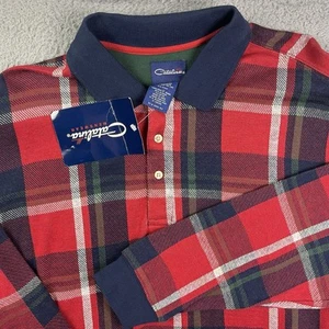 Camisa vintage de los 90 Catalina a cuadros con botones roja azul verde talla grande - Imagen 1 de 9