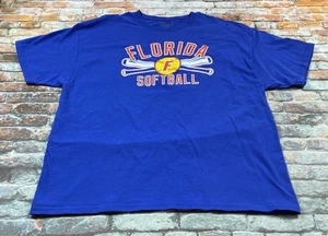 Florida Gators Softball Shirt Adult XL Blue Short Sleeve Champion Tee Mens - Picture 1 of 11