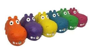 Multipet Latex Dog toy with Squeaker Hippo Assorted - Picture 1 of 3
